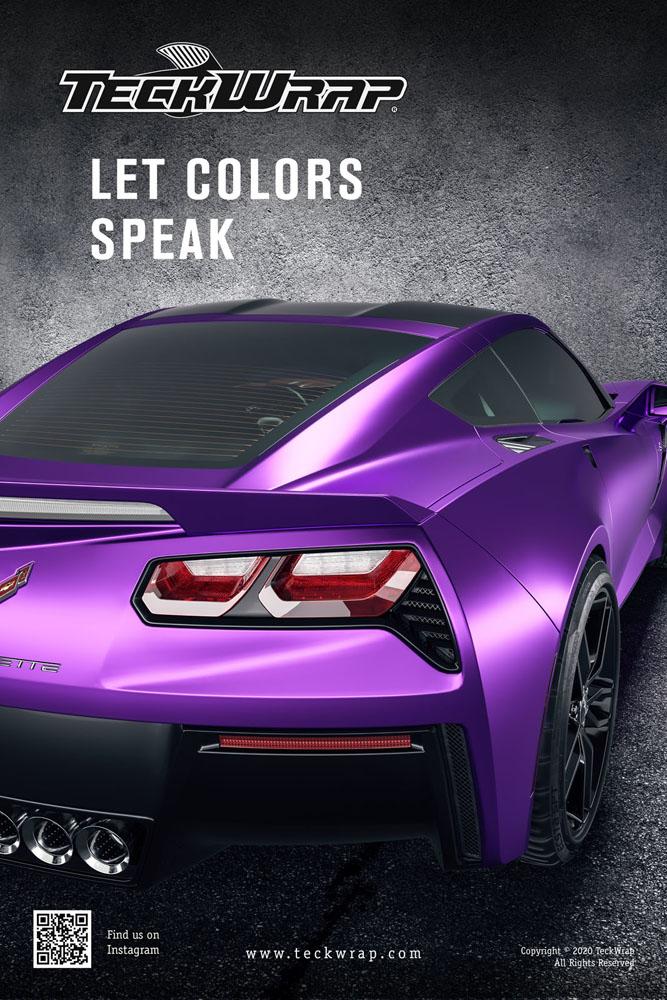 Display set 2021 - High Quality Car Wraps, vinyl wraps, supper matte & high-gloss colors - Teckwrap